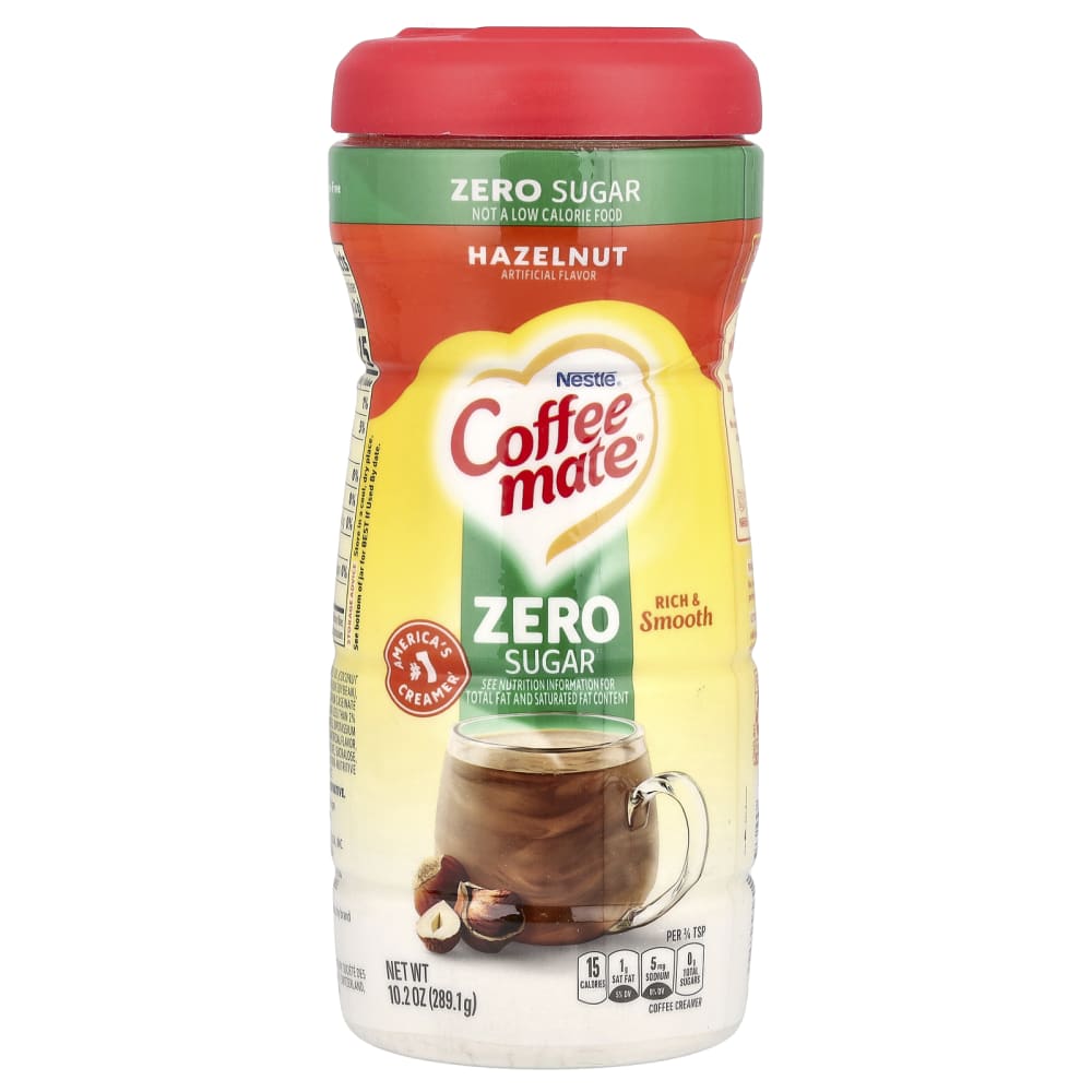 粉末コーヒークリーマー、砂糖不使用、ヘーゼルナッツ、289.1g（10.2
