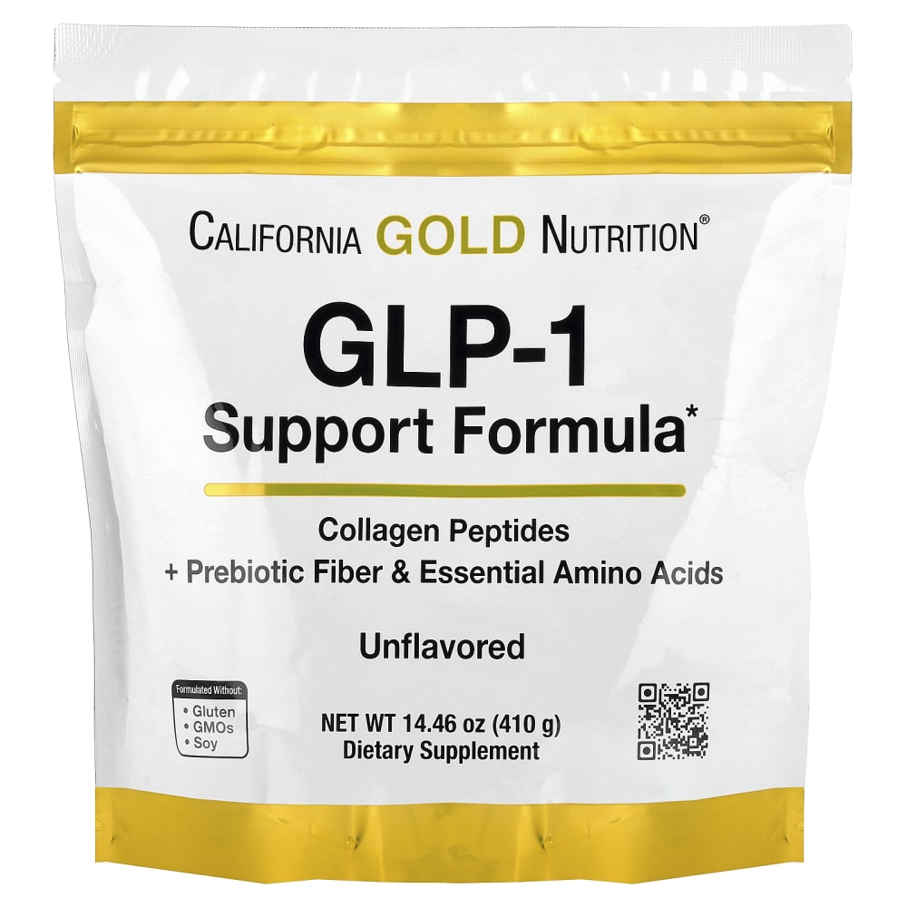 GLP-1 Support Formula with Collagen Peptides, Prebiotic Fiber & Essential Amino Acids, Unflavored, 14.46 oz (