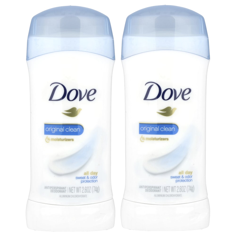 Antiperspirant Deodorant、オリジナルクリーン、2個パック、各74g