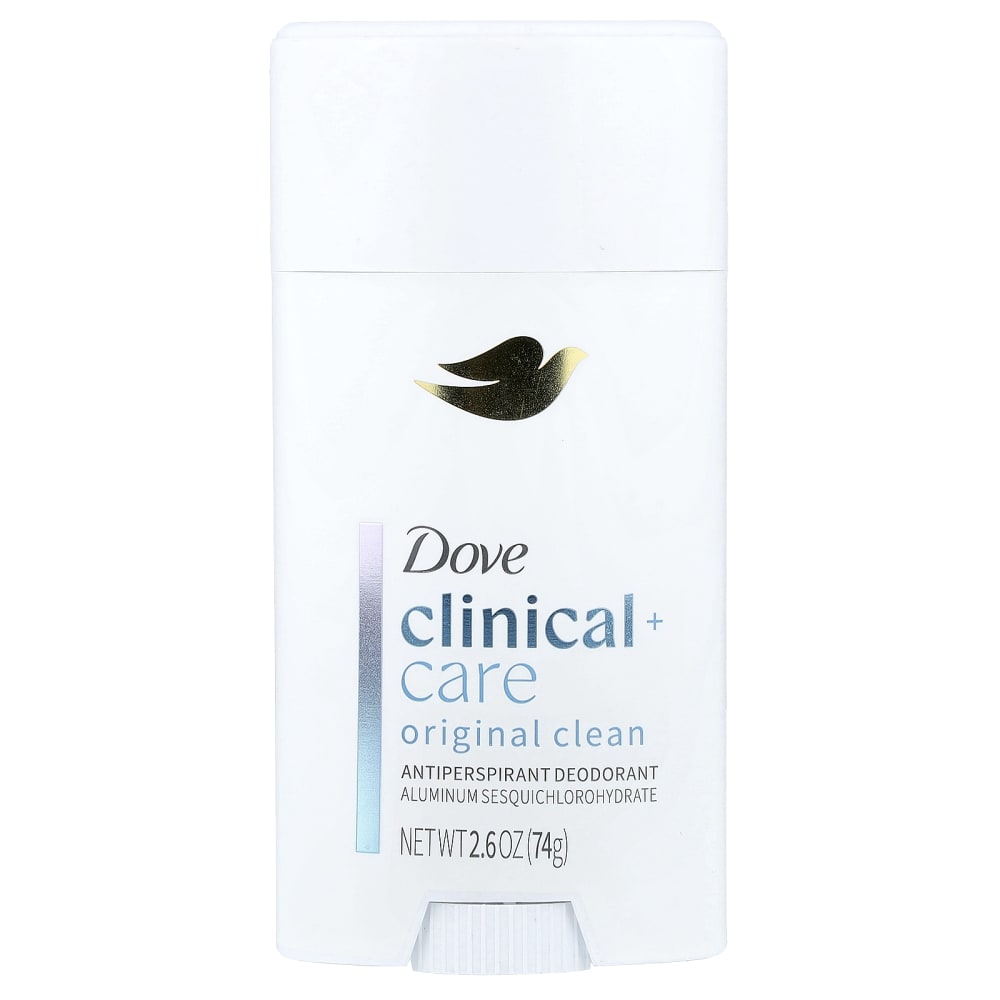 【74gx6本】ダヴ　制汗剤　オリジナルクリーン香り　デオドラント　スティック Clinical＋Care、Antiperspirant Deodorant、オリジナルクリーン、74g
