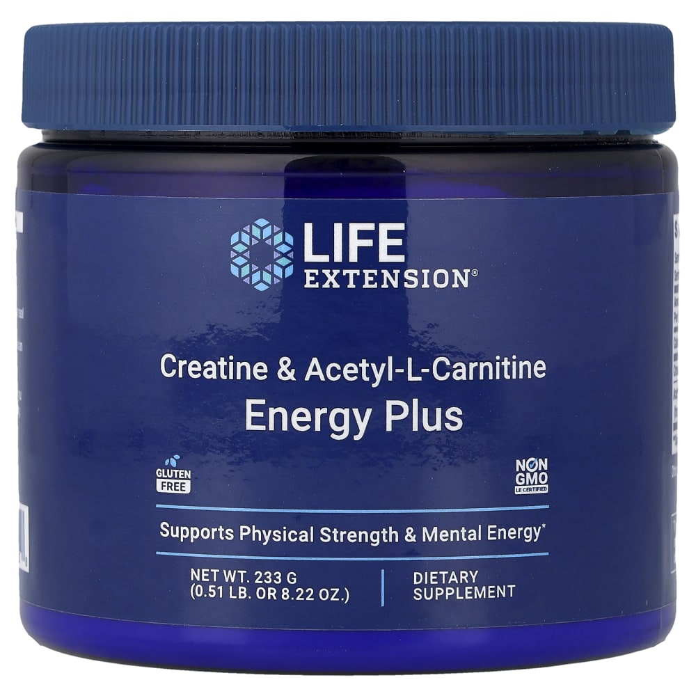Creatina y acetil-L-carnitina, Suplemento energético, 233 g (0,51 lb)