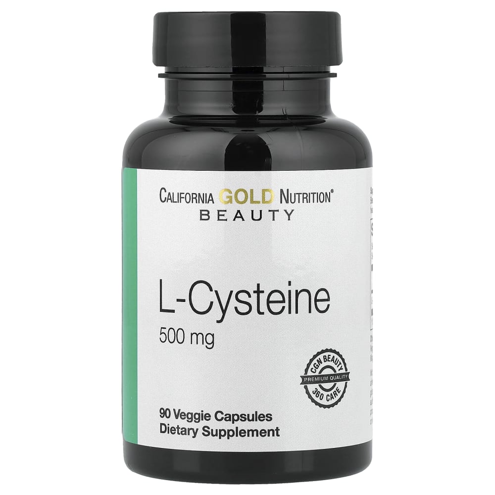 L-Cysteine, 500 mg, 90 Veggie Capsules