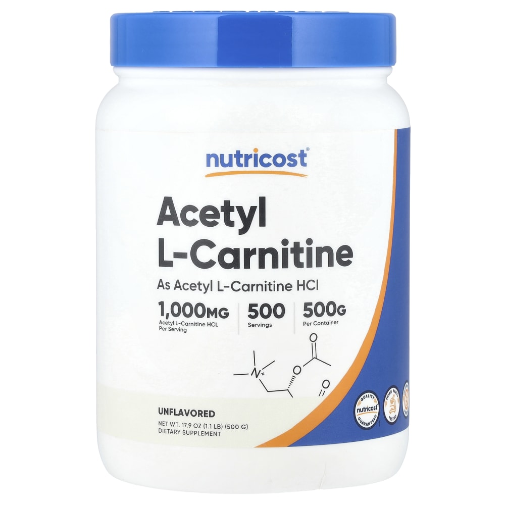 acetil l carnitina hcl L-carnitina, Sin sabor`` 500 g (1,1 lb) Carnitine that crosses the Glamveda Glutathione Skin Brightening category-vitamin-c Size:250 Grams (8.8 oz)