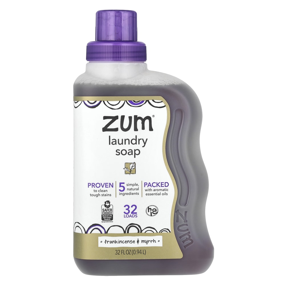 Zum laundry soap フランキンセンス & ミルラ 4点セット! ランドリーソープ、フランキンセンス＆ミルラ、0.94L