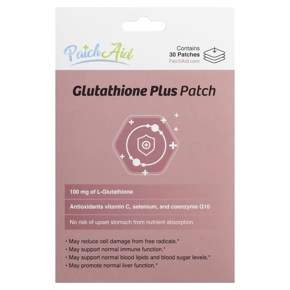Glutatión plus en parches, 30 parches