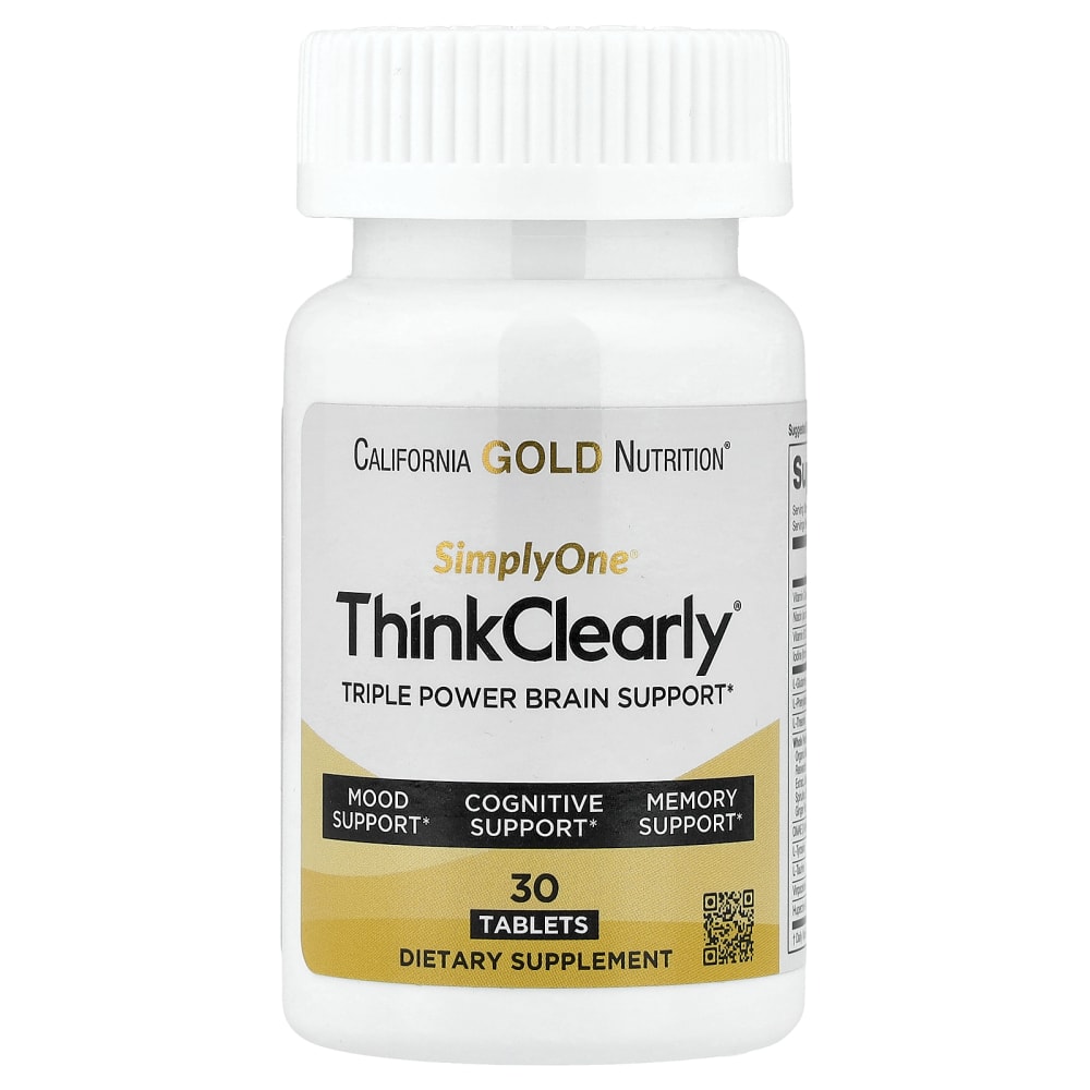 SimplyOne®, Think Clearly with L-Theanine, L-Phenylalanine, and L-Glutamine, 30 Tablets
