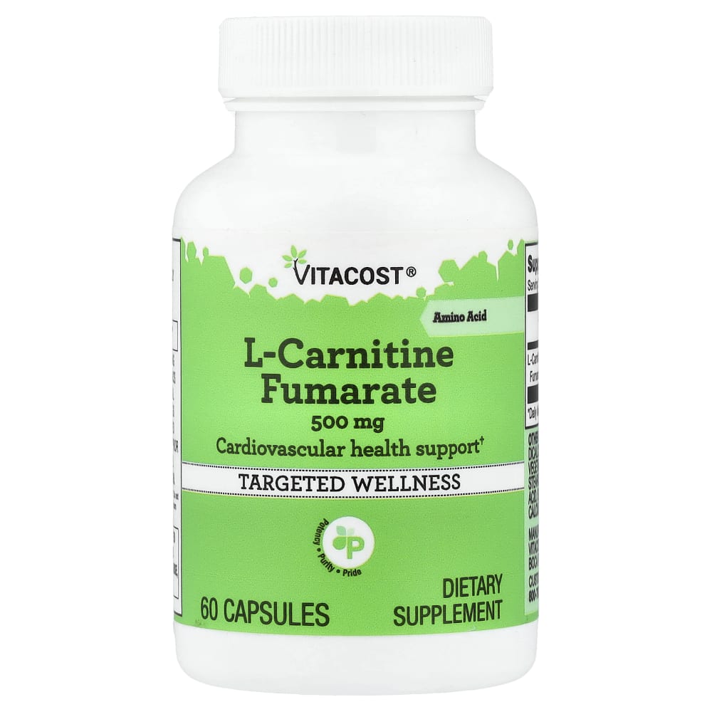 L-Carnitine Fumarate, 500 mg, 60 Capsules
