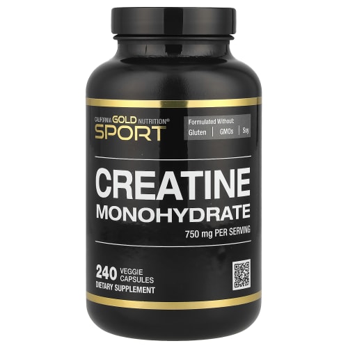 California Gold Nutrition, Sport, чистый моногидрат креатина, без вкусовых добавок, 750 мг