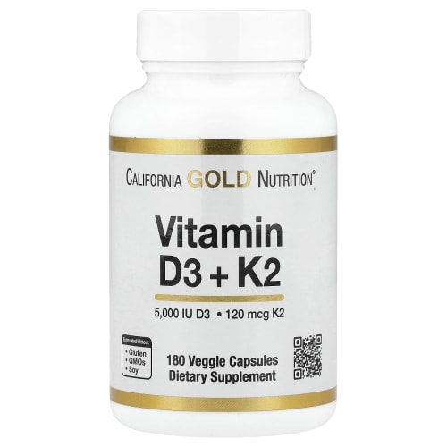 California Gold Nutrition, Витамины D3 и K2 (MK-7)