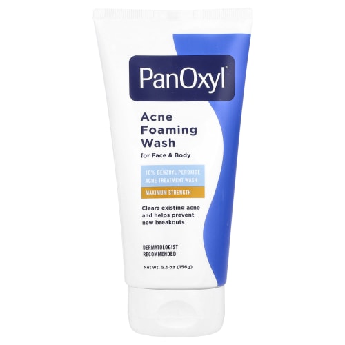 PanOxyl, очищающая пенка от акне, для лица и тела, максимальная эффективность, 156 г (5,5 