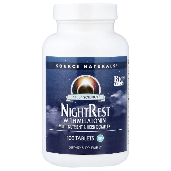 Source Naturals Sleep Science, мелатонин + теанин + GABA