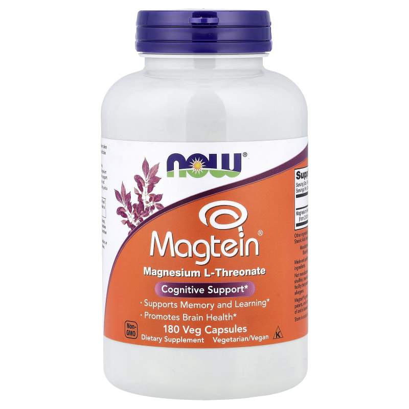 NOW Foods Magtein L-スレオン酸マグネシウム 180粒