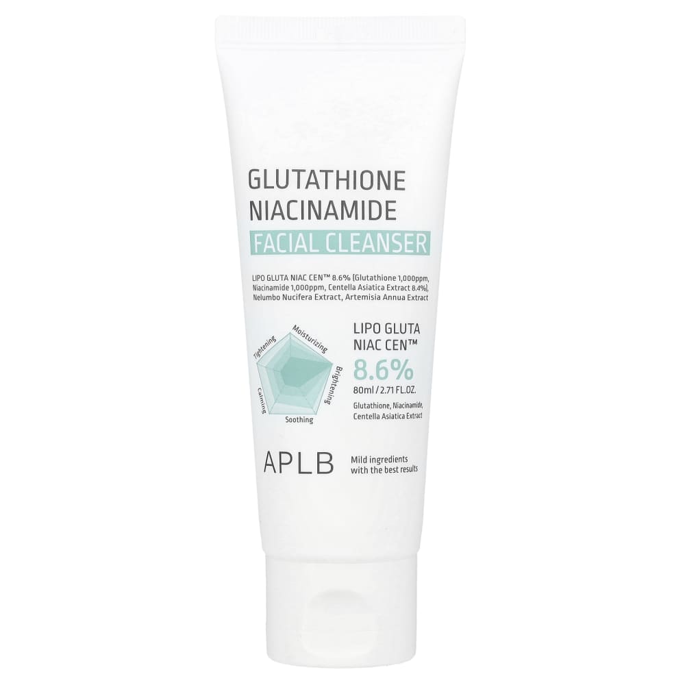 glutathione cleanser APLB Niacinamide Facial 80 ml വെറും 7ആഴ്ച്ച കൊണ്ട് മുഖം cleansing formula removes impurities Dirty Genes™_NOS3 Size:120 Vegetarian Capsules