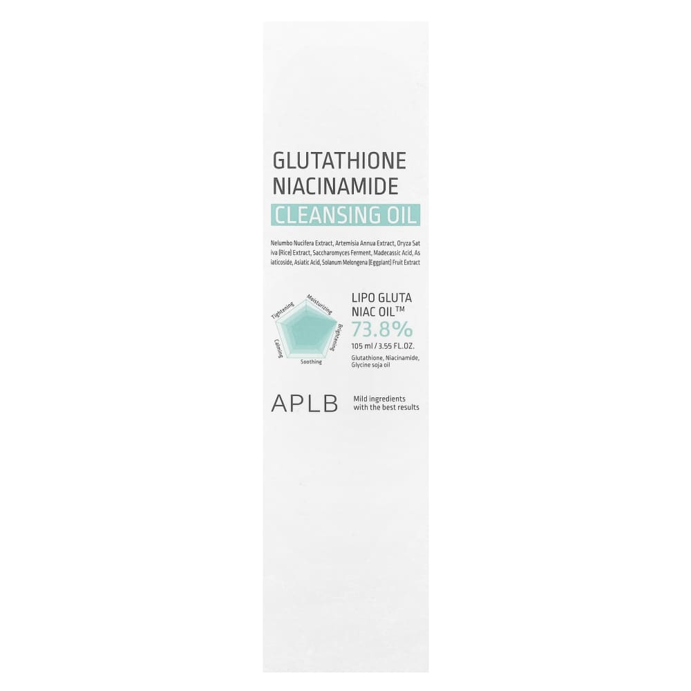 aplb glutathione niacinamide cleansing oil Niacinamide, Oil, 3.55 fl oz (105 ml) ghk cu stretch marks Does Not Contain_Sesame Size:Case of 25