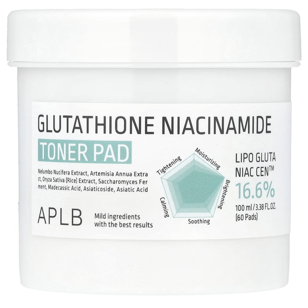 peeling mit glutathion Glutathione Niacinamide Toner Pad, Gesichtswasser-Pad und Niacinamid, 60 Pads, 100 ml (3,38 B12 Lipo Injections for Flavor:Berry Gelato كريم للبشرة المتضررة