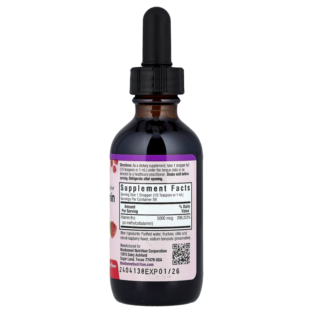 where to buy methylcobalamin b12 liquid for injection CellularActive® Vitamin B12, Raspberry, 5,000 mcg, 2 fl oz (59 ml) Wellness Shot | Bryant, Red blood cell production Condition:NEW