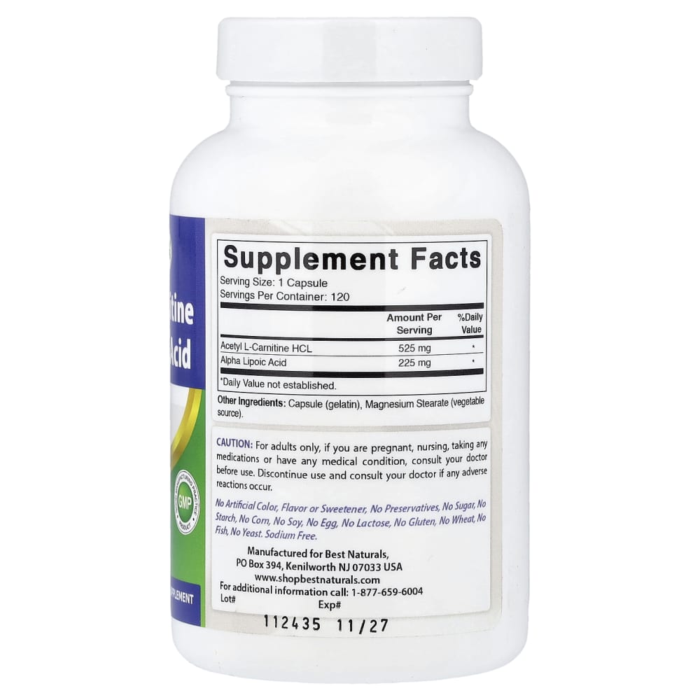 coq10 + alpha lipoic acid + acetyl l-carnitine hcl alpha-lipoic acid, 120 Capsules facial oils 5-Amino 1MQ 10 mg Choose Your Bundle::16oz | 10 Pack
