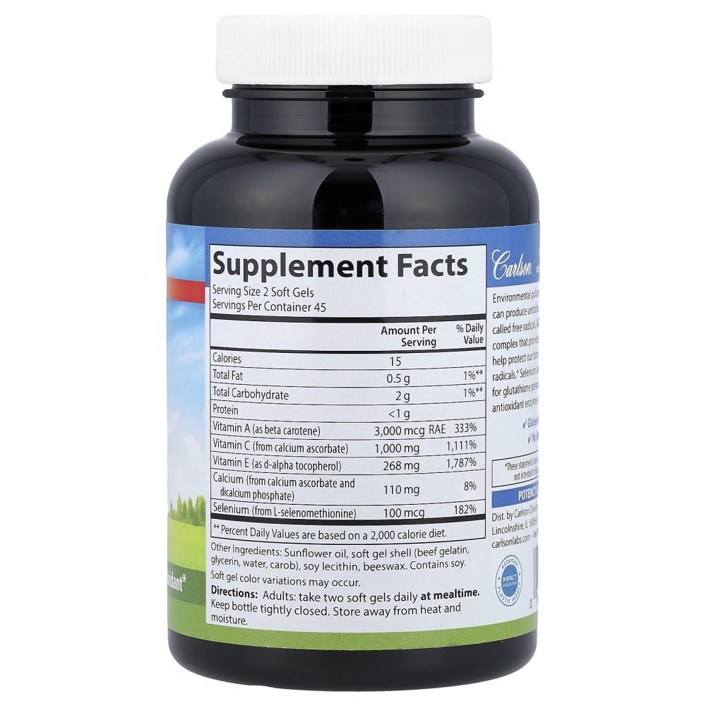 aces glutathione ACES®, Vitamins A, C, E + Selenium, 90 Softgels Clinically Recommended