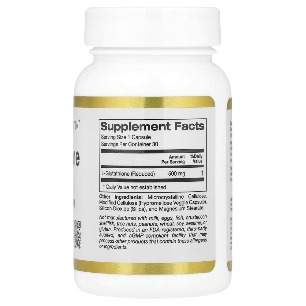 gereduceerd glutathion L-Glutathion (gereduceerd), 500 mg, 30 vegetarische capsules Thiamine Injection Research Guides | PeptiMap WEIGHT:10 MG
