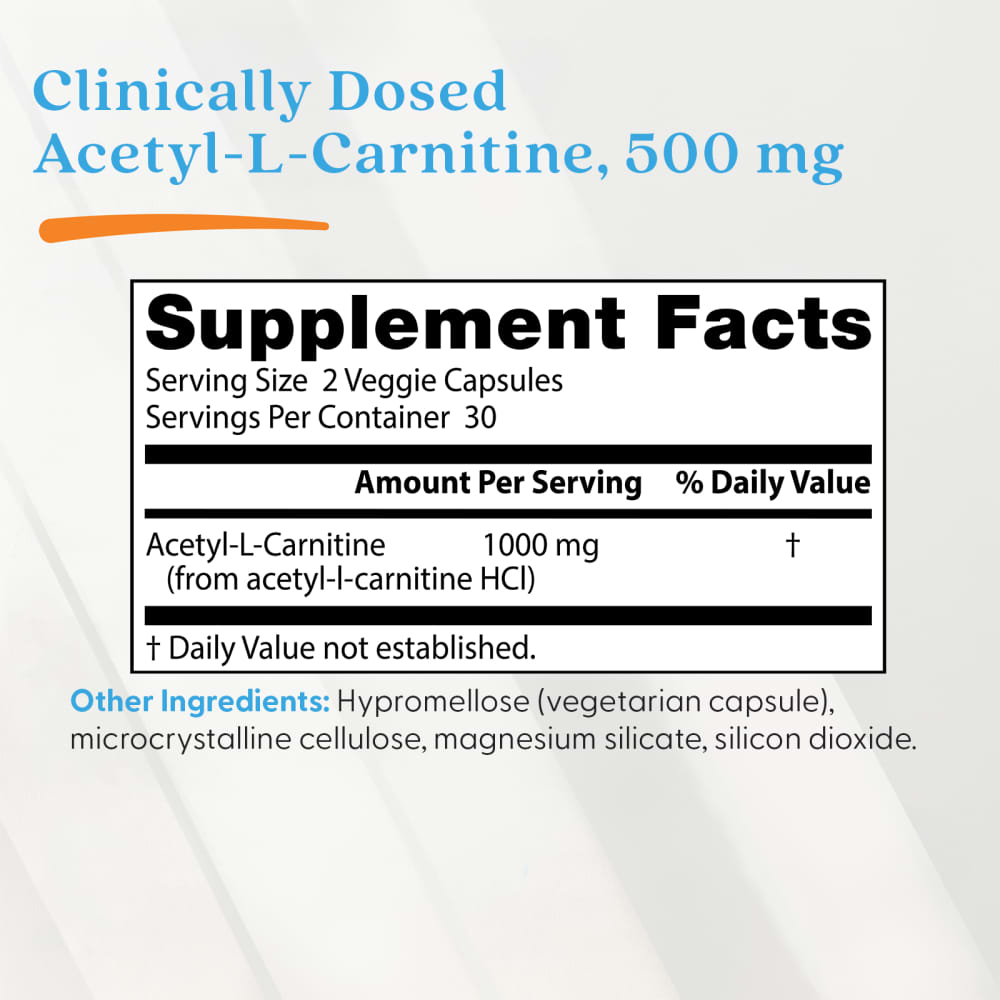 acetyl l-carnitine fat loss dosage Acetyl-L-Carnitine, 60 Veggie Caps (500 mg Per capsule) NATURE GLOW Glutathione Collagen glutathione face wash uses Size:Medium