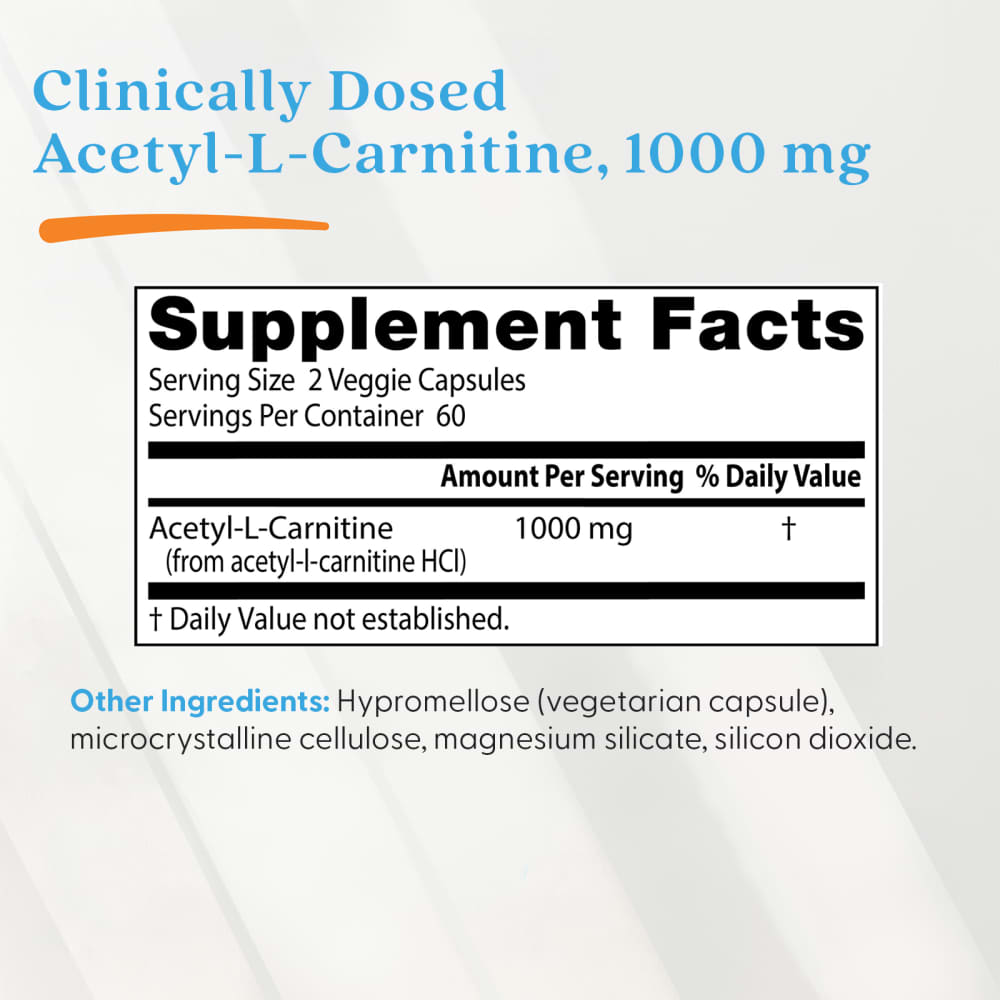 acetyl l carnitine for depression dosage Acetyl-L-Carnitine, 120 Veggie Caps (500 mg per Cap) How Do Collagen Injections Natural Shampoo Format:10ml