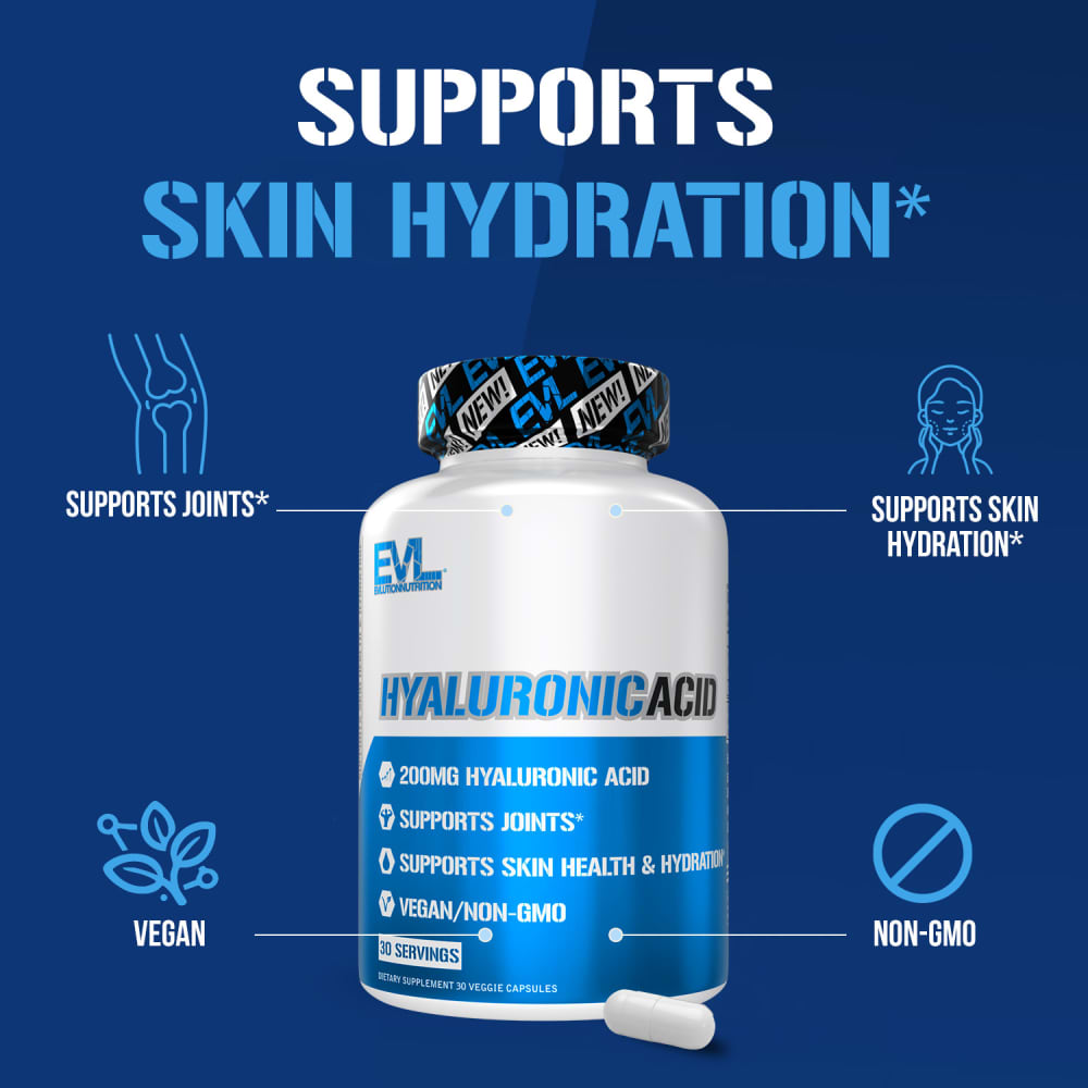 glutathione evl nutrtiion Hyaluronic Acid, 200 mg, 30 Veggie Capsules Katie Wiekamp | Comment concern_Dullness Selection:60 Tablets