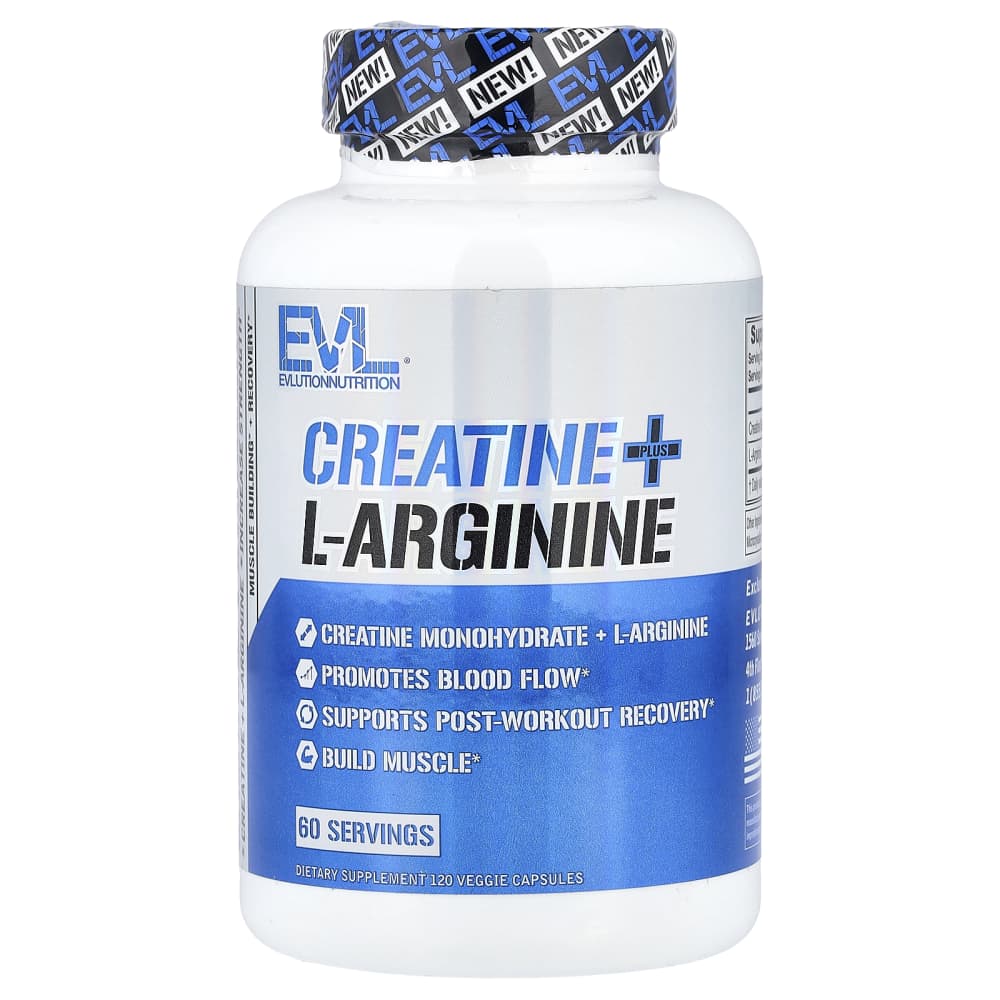 l carnitine l arginine vitamin e Evlution Nutrition Creatine + L-Arginine 120 Capsules How to get B12 Healthy heart nutrition Size:6 pack Chap chap conscious individuals