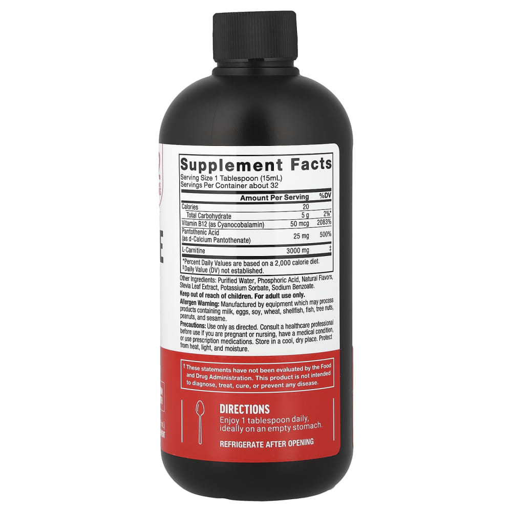 l carnitina liquida L-carnitina líquida, Baya, 473 ml (16 oz. líq.) bpc 157 cartilage Peptides WEIGHT MANAGEMENT Servings:270g | 90 Servings