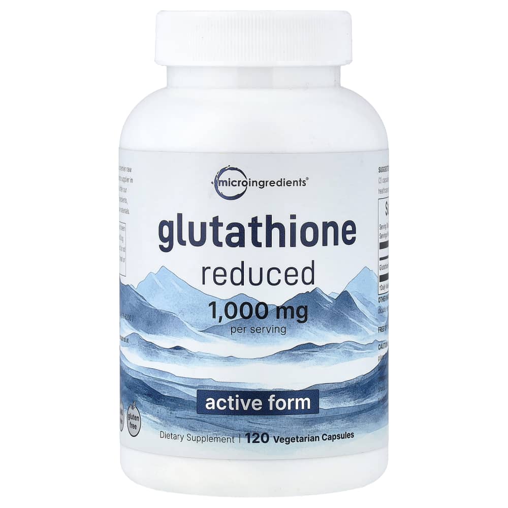 glutathione mg for whitening Glutathione, Reduced, 120 Vegetarian Capsules (500 per Capsule) Vitamin Injections and IV radiant-skin Measurement:15 g