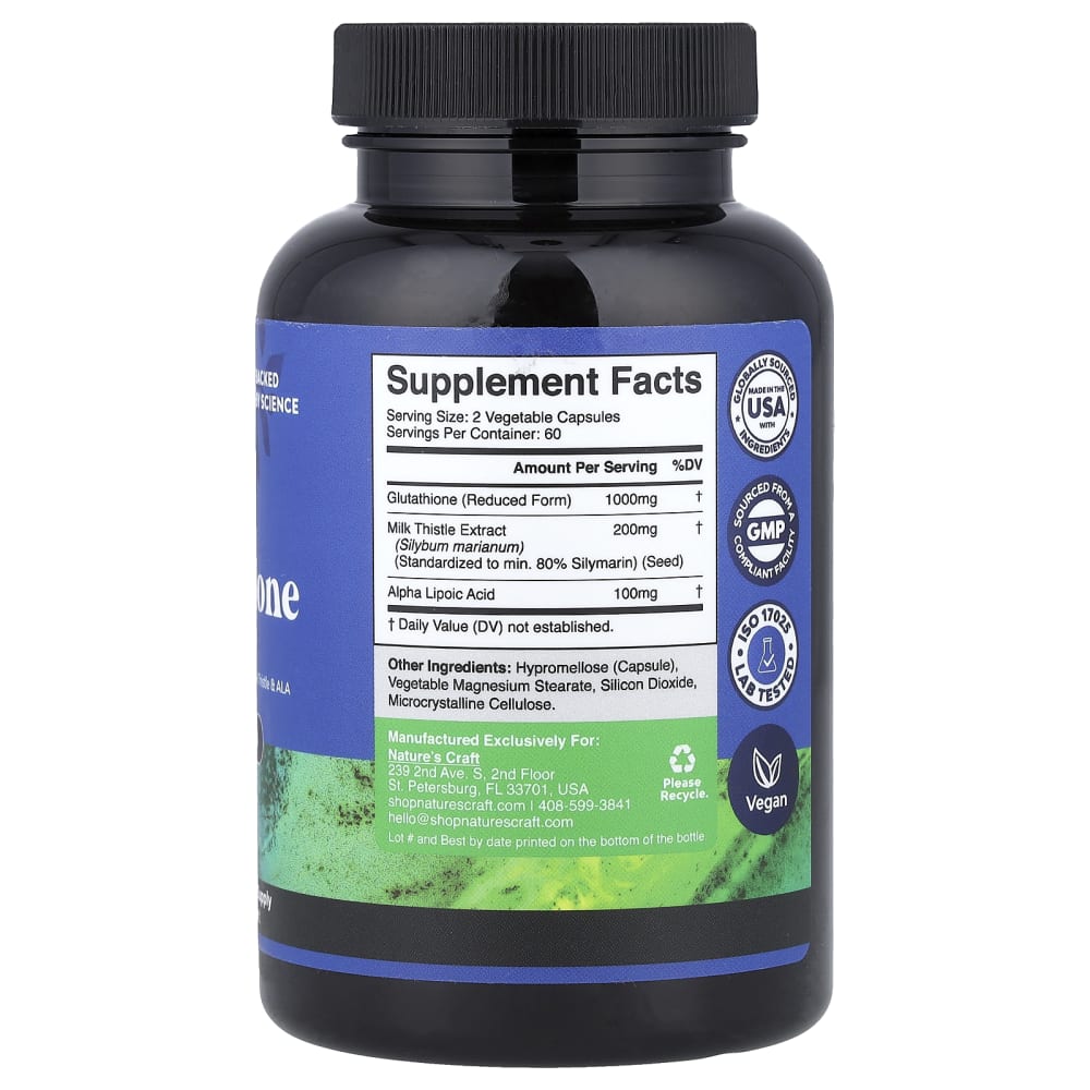 natural vore pure glutathione supplement Glutathione, 120 Capsules Shiseido Bio Performance Second Soothing Cica Mask Count:60 Capsules