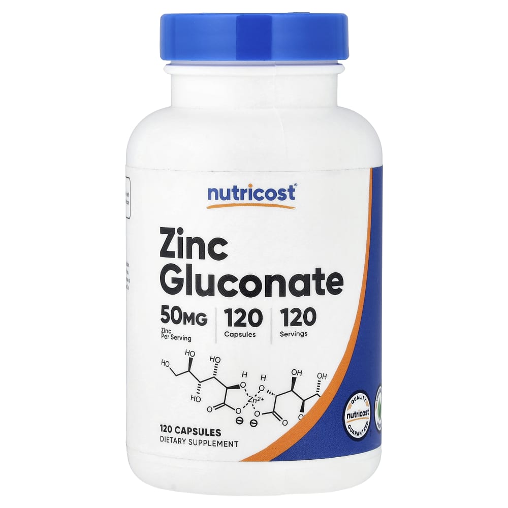 l carnitine with zinc gluconate Gluconate, 50 mg, 120 Capsules Intestinal barrier in chronic face oil 1 Box x 30 Tablets:1 Box