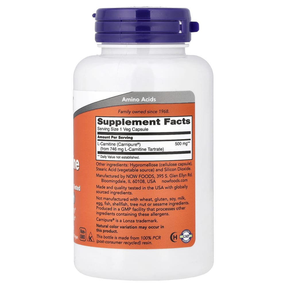 l-carnitine fruits and vegetables L-Carnitine, 500 mg, 60 Veg Capsules Option:4 Packs (60 ct) concern:fine-lines Rustic - 🔬 CJC-1295
