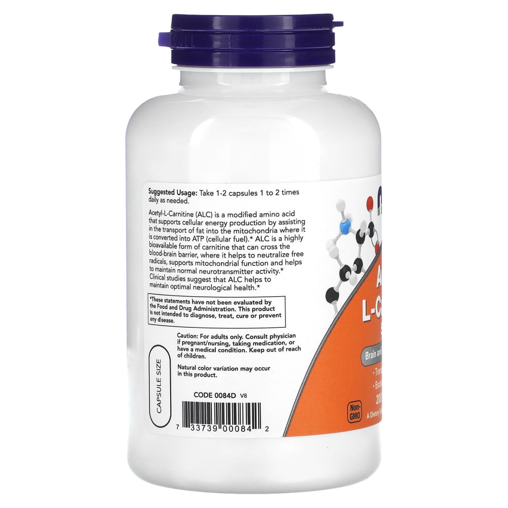 acetil l-carnitina para adelgazar Acetil-L-carnitina, 500 mg, 200 cápsulas vegetales Founder William Rivera and coffeebeanextract Quantity:5 Vial - Box