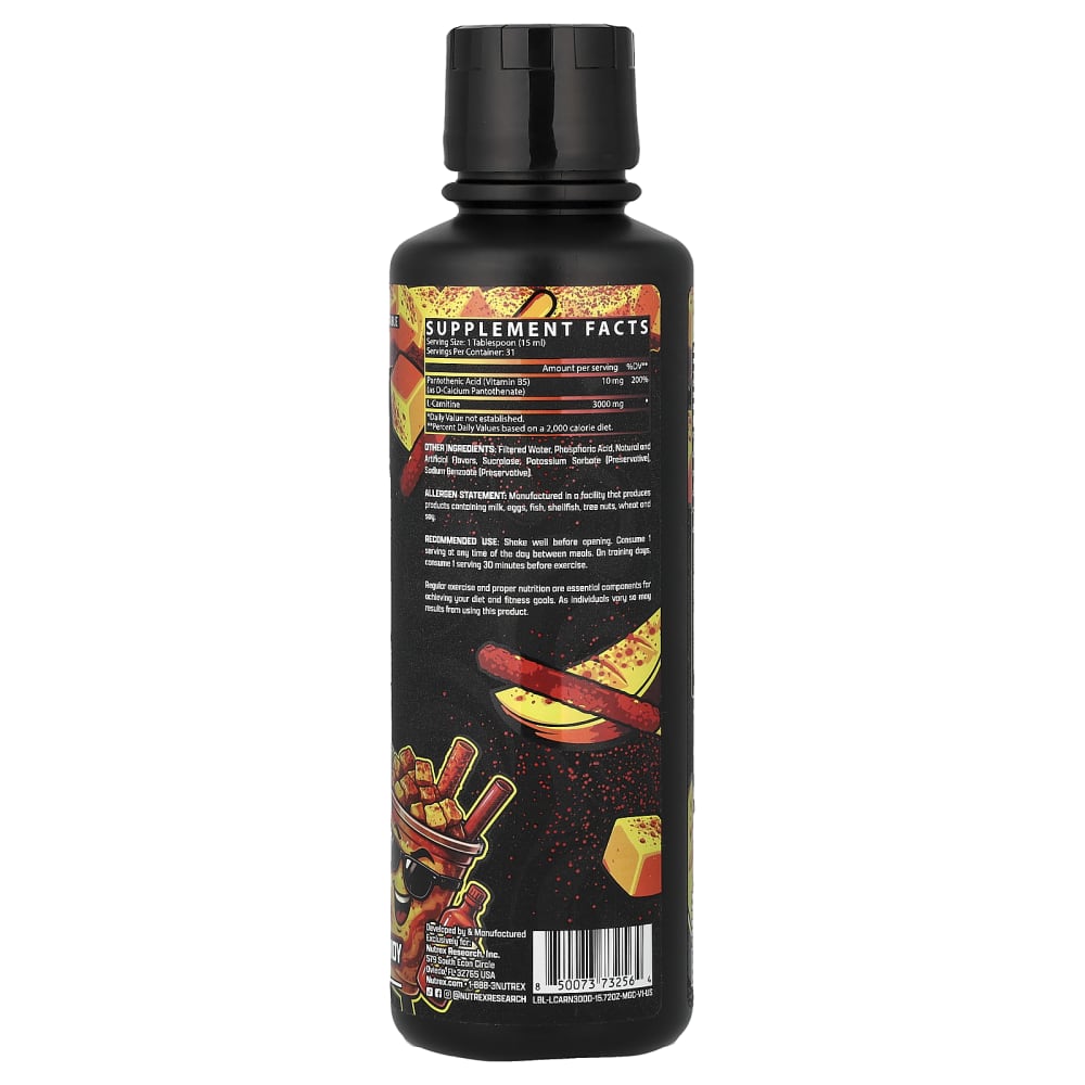 how much l carnitine 3000 per day L-Carnitine 3000, Mango Chamoy, 15.72 fl oz (465 ml) Liposomal Thyroid Support - Kojic acid face wash for glowing skin Size:50mg