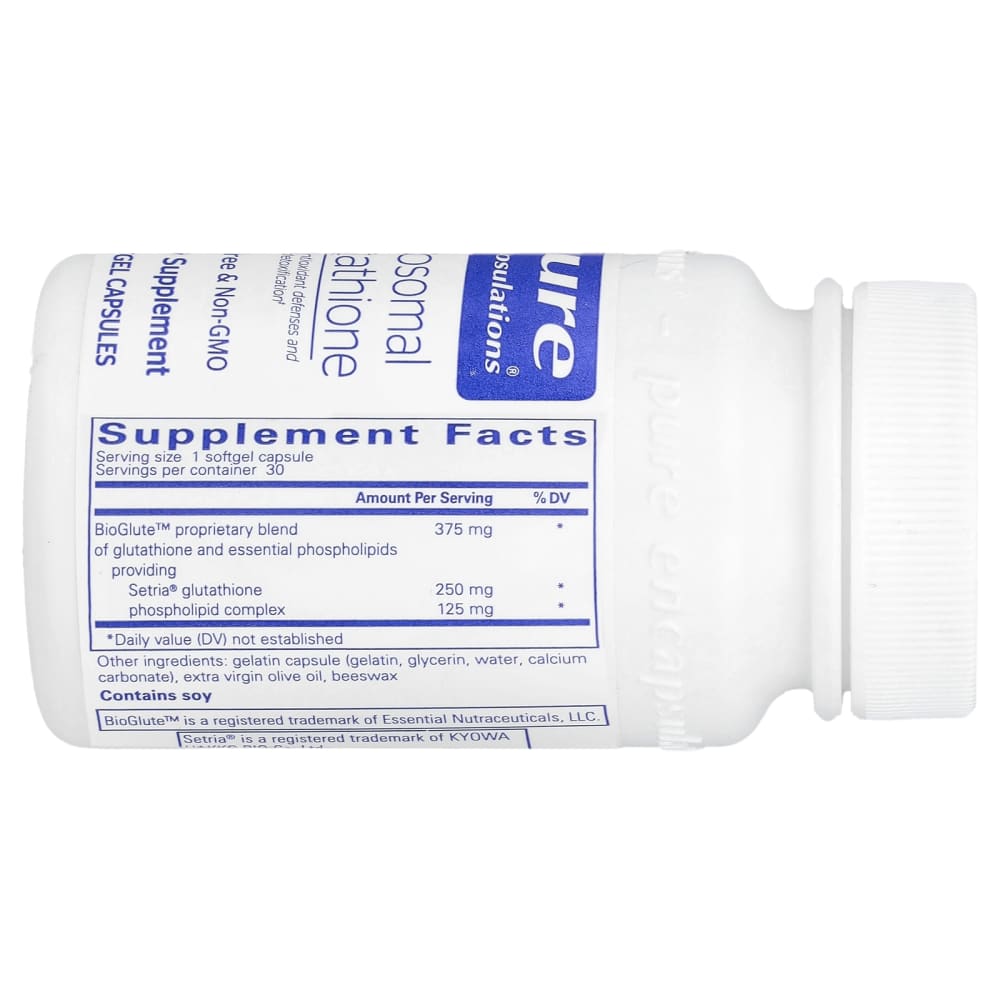 pure encapsulations glutathione Liposomal Glutathione, 30 Softgel Capsules (375 mg per Softgel) BPC 157 Muscle Growth Adrenal & Thyroid How Many?:5 Pack