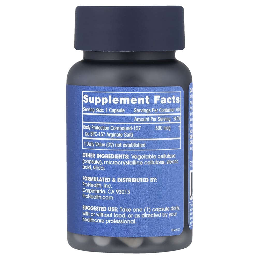 prohealth bpc 157 review BPC-157, 500 mcg, 60 Capsules CYANOCOBALAMININJECTION, USP skin spots Optimal Electrolyte (Flavor):Peach