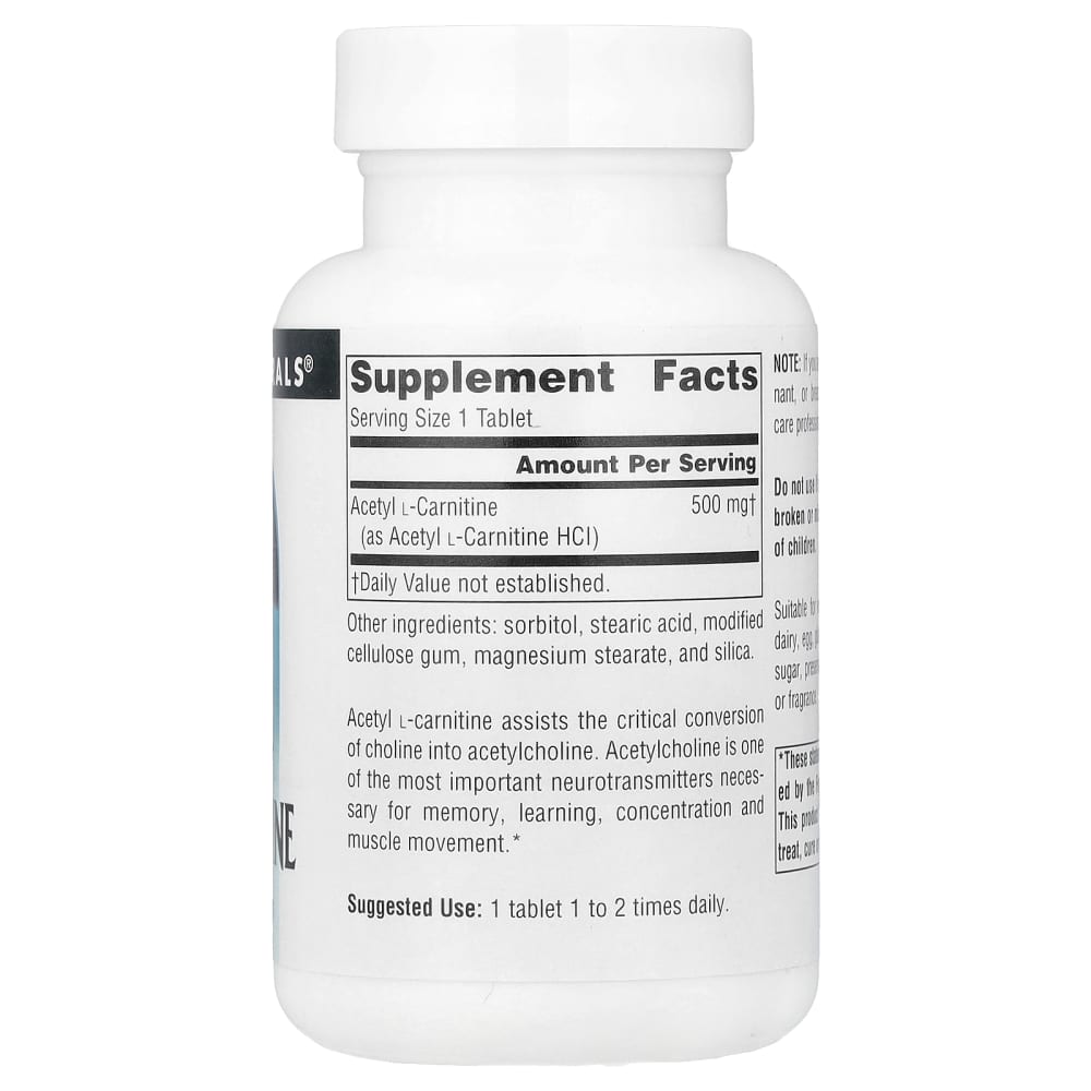 acetylcholine vs acetyl l carnitine L-Carnitine, 500 mg, 60 Tablets Kapseln From Belly to Brain: MG:2000 MG