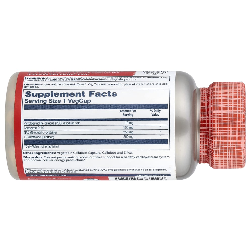 pqq glutathione CoQ-10 with NAC & Glutathione, 30 VegCaps Comparative analysis of amino 