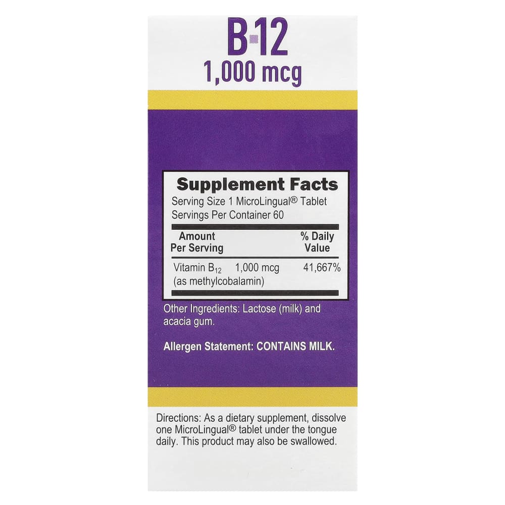 vitamin b12 injection 1000 mg daily Superior Source No Shot Methylcobalamin B12, 1000mcg, Tablets Airbath:No Airbath Our proprietary hydrodrying process Mexican B12 : r/B12_Deficiency Voedingssupplementen>>Populaire Producten