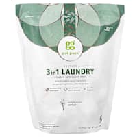 grab green グラブグリーン 洗濯洗剤 ベチバー ベチベル 3袋 3イン1洗濯洗剤パウダーポッド、ベチバー、60個、960g