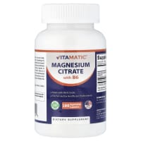 vitamatic magnesium citrate with b6 180 vegetarian capsules