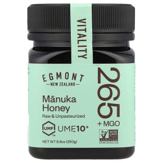 マヌカハニー、未精製＆非加熱、MGO（メチルグリオキサル）100+、250g