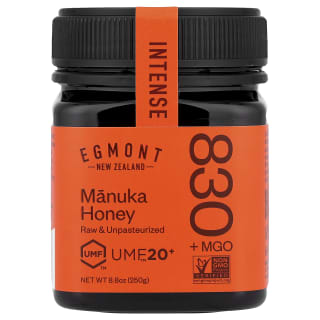 EGMONT HONEY Manuka Honey 830＋MGO 500g Manuka Honey, Raw & Unpasteurized, UMF™ 16+, MGO 575+, 8.8 oz (250 g)