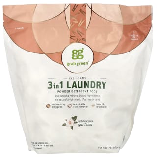 3-in-1洗濯用粉末洗剤ポッド、ベチベル、132回分、2,112g（4ポンド）