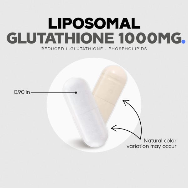 Liposomal Glutathione, 60 Vegetable Capsules (500 mg per Capsule)