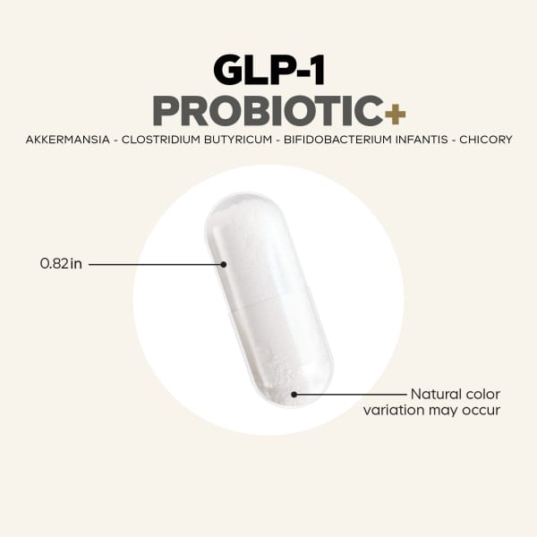 GLP-1 Probiotic+, 90 Vegetable Capsules