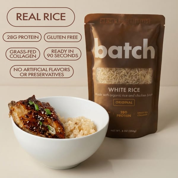White Rice with Organic Rice and Chicken Broth, Original, 8 oz (226 g)