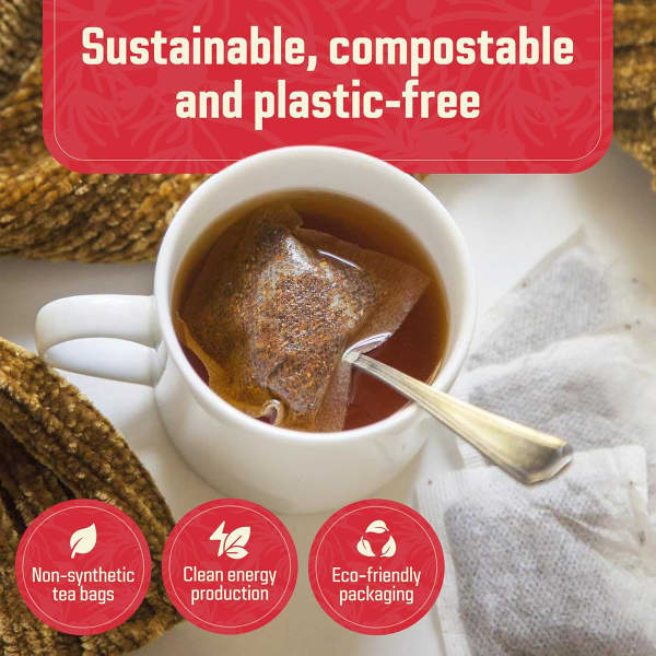 南アフリカ産オーガニックハーブティー、レッドルイボス、カフェイン