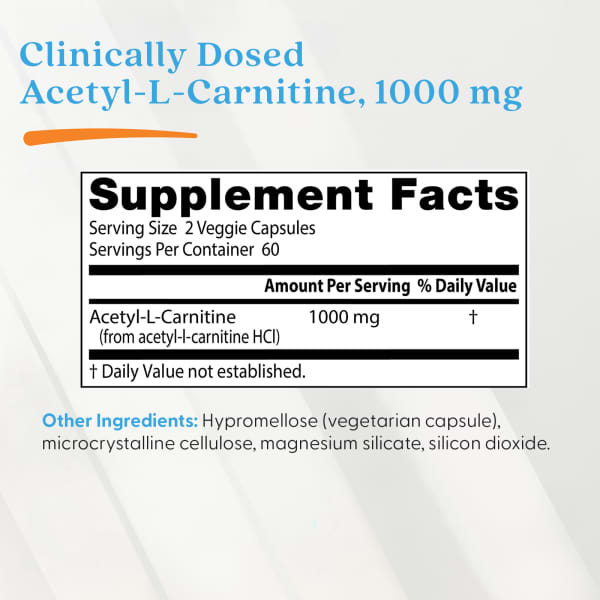 difference between acetyl l carnitine and acetyl l carnitine hcl Acetyl-L-Carnitine, 120 Veggie Caps (500 mg per Cap) 5 Things to Know Appetite Control & Diet Support Pack Size:5000g