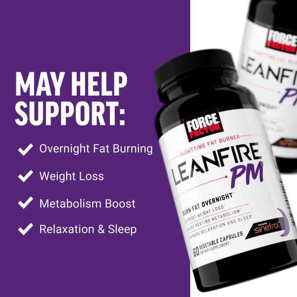 LeanFire PM™、Nighttime Fat Burner、ベジカプセル60粒